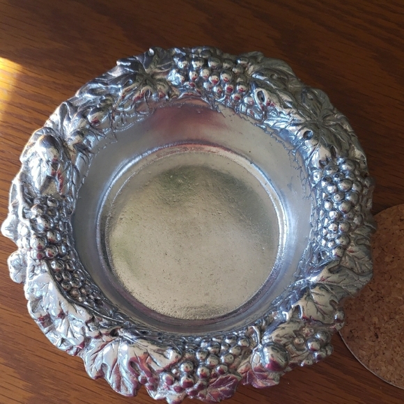Arthur Court- 1988 -Silver Decorative Wine Bottle Coaster